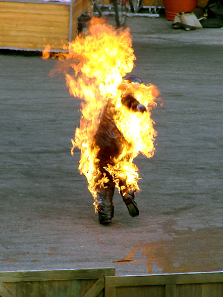 It's not very often you can take a picture of a man on fire (87.51 KB)